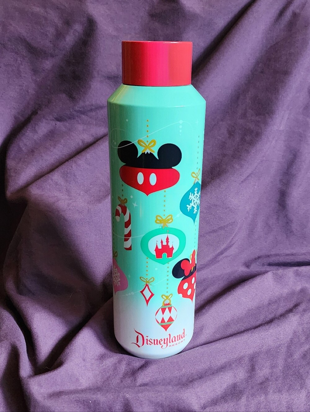 Disneyland Starbucks Insulated Christmas Bottle NWT